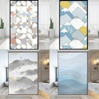 Miếng Dán Mờ Cửa Kính Chống Nhìn Trộm Phong Cách Bắc Âu