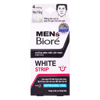 Miếng Dán Mũi Lột Mụn BIORE MEN White 4 Miếng