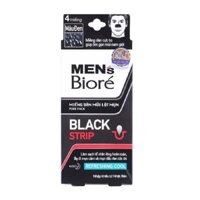 Miếng Dán Mũi Lột Mụn BIORE MEN Black 4 Miếng