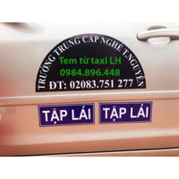 Miếng dán nam châm dẻo (KT 45x60) loại dày siêu dính dùng làm decal oto taxi, xe tập lái