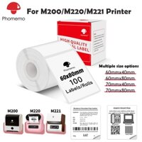 Miếng Dán Nhãn Nhiệt Phomemo Cho Máy In M200 / M220 / M221, Tuyệt Vời Cho Mã Vạch, Địa Chỉ