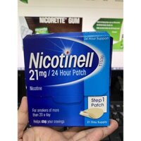 Miếng dán Nicotinell 21mg cai thuốc_lá siêu hiệu quả hộp 21 miếng
