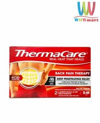 Miếng dán nóng ThermaCare HeatWraps Lower Back & Hip S/M 2 miếng (lưng, hông)