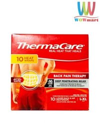 Miếng dán nóng ThermaCare HeatWraps Lower Back & Hip L/XL 10 miếng (lưng, hông)