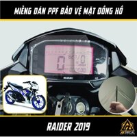 Miếng Dán PPF Bảo Vệ Mặt Đồng Hồ Xe Máy Raider - Satria 2019 | Kèm Dụng Cụ Dán | Film Decal Trong Suốt Chống Xước