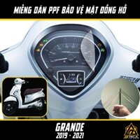 Miếng Dán PPF Bảo Vệ Mặt Đồng Hồ Cho Xe Yamaha Grande 2019 - 2021 | Film PPF Trong Suốt Chống Xước