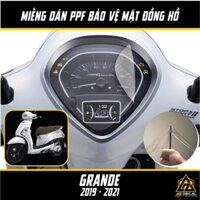 Miếng Dán PPF Đồng Hồ Cho Xe Yamaha Grande 2019 - 2021 | Film Decal Trong Suốt Chống Xước Bảo Vệ Mặt Đồng Hồ Xe Máy