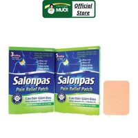 Miếng dán Salonpas màu da - Hộp 3 miếng