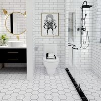 Miếng Dán Sàn Nhà Bằng Pvc Dày Dặn Chống Trượt / Thấm Nước / Mài Mòn Tiện Dụng