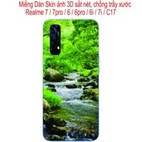 Miếng Dán Skin 3D mặt lưng dành cho Realme 7 7pro  6  6pro  6i  7i  C17, chống trầy xước, hình ảnh 3D  - realme 6i