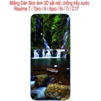 Miếng Dán Skin 3D mặt lưng dành cho Realme 7 7pro  6  6pro  6i  7i  C17, chống trầy xước, hình ảnh 3D  - realme 7pro