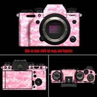 Miếng Dán Skin 3M Camo Pink Fujifilm XE1,XE2,XE3,XE4,XE5,XT3,XT4,XT5,XT100 - Hình In Sắc Nét, Khuôn Cắt CNC Chuẩn Xác