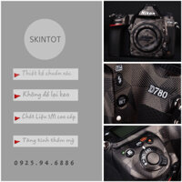 Miếng dán skin 3M vân nổi 2080 cho body Nikon D780 - SKINTOT