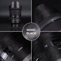 Miếng Dán Skin 3M Vân Nổi Cho Lens sony18-105 f4 - Vân Nổi Nordic Black