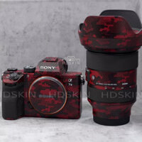 Miếng dán Skin 3M vân nổi mẫu mix cho body Sony A6000/ A6400/ A7II/ A7III/ A7IV/ A7R IV/…….- HDSKIN