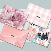Miếng Dán Skin Laptop BST 8 Mẫu Tone Hồng - Decal Dán có cho Dell, Hp, Asus, Lenovo, Acer, MSI, Surface,Vaio, Macbook