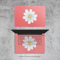 Miếng dán Skin laptop giá rẻ - Màu hồng - Combo Ful phím + lưng