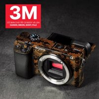 Miếng Dán Skin Máy Ảnh 3M - Mẫu Mamba Oranger - Có Mẫu Skin Cho body và len Sony, Canon, Nikon, Fuji