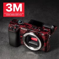 Miếng Dán Skin Máy Ảnh 3M - Mẫu Mamba Red - Có Mẫu Skin Cho body và len Sony, Canon, Nikon, Fuji