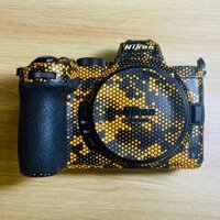 Miếng Dán Skin Máy Ảnh - Mẫu Mamba Yellow vân nổi - Có mẫu cho tất cả dòng máy ảnh Nikon Mirroless