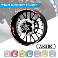 Miếng dán sọc cao cấp xe máy KYMCO AK550, miếng dán phản quang bánh trước và sau