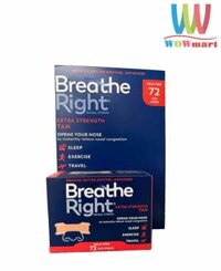Miếng dán thông mũi, chống ngáy Breathe Right Extra Tan Beige 72 miếng (Đỏ)