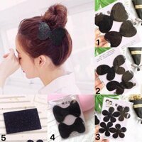 miếng dán tóc mái nhũ hàng đẹp,siêu thích - nhũ đen hình nơ