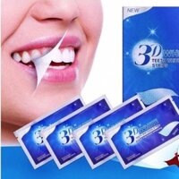 Miếng dán trắng răng 3D White Teeth Whitening Strip dưỡng trắng răng hiệu quả an toàn hôp 7 gói - 14 miếng