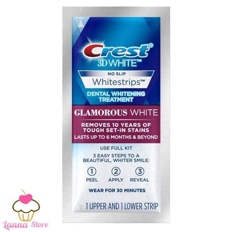 Miếng dán trắng răng Crest 3D White Glamorous White