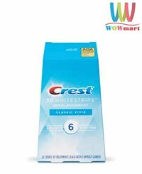 Miếng dán trắng răng Crest 3D Whitestrips Classic Vivid 20 miếng