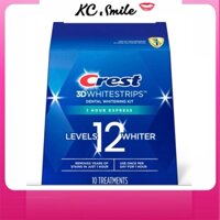 Miếng dán trắng răng Crest 3D White 1 Hour Express - Làm trắng răng cấp tốc 1 giờ