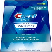 Miếng dán trắng răng Crest 3D White Whitestrips 1 Hour Express