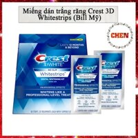 Miếng dán trắng răng Crest 3D Whitestrips (Bill Mỹ)