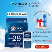 Miếng dán trắng răng Crest 3D White Supreme Bright - loại bỏ nhanh vết ố vàng lâu năm
