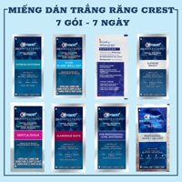 Miếng Dán Trắng Răng Crest 3D White Combo 7 gói (Đầy đủ bill Store)