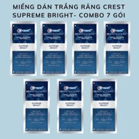 Miếng dán trắng răng Crest Supreme Bright Trắng rất nhanh Tẩy trắng răng chính hãng