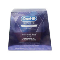 Miếng dán trắng răng Oral-B 3D White Luxe Advanced Seal Whitestrips