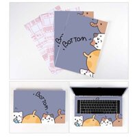 Miếng Dán Trang Trí Laptop Họa Tiết Kuromi Chống Thấm Nước Cho Dell Acer Asus Lenovo HP V.V. Sticker Dán Laptop Chất Lượng Cao