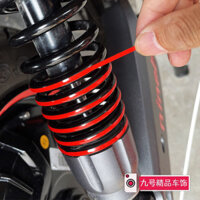 Miếng dán trang trí lò xo phản quang cho xe điện Ninebot Xiaomi N70 CN80 E80, đổi màu mùa xuân, đường đỏ, chống nước