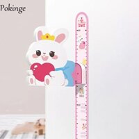 Miếng Dán Trẻ Em POKINGE, Nhãn Dán Tường Chiều Cao Cho Bé Hoạt Hình, Dễ Thương Với Thước Có Thể Tháo Rời 65-180cm Thước Đo Chiều Cao Trang Trí Phòng Trẻ Em
