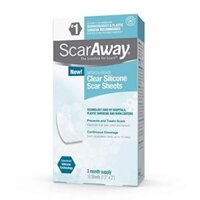 Miếng dán trị sẹo lồi, sẹo thâm ScarAway Silicone Scar Sheets, 10 miếng