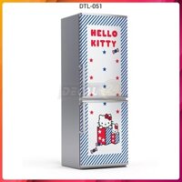 Miếng dán tủ lạnh - chất liệu decal chống thấm siêu bền chống được nước Hello Kitty siêu dễ thương - DTL-051