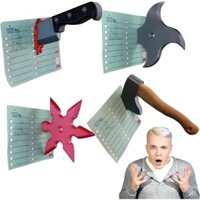 Miếng dán tủ lạnh từ tính dao ngộ nghĩnh, Miếng dán tủ lạnh nam châm 3D vui nhộn cho bề mặt sắt, Miếng dán tủ lạnh Shuriken cho nhà bếp tại nhà