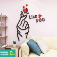 Miếng Dán Tường 3D Bằng Acrylic Phong Cách Bắc Âu Độc Đáo Trang Trí Nhà Cửa