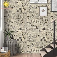 Miếng dán tường PVC chống thấm nước 45cm * 5m: Dễ lắp đặt & làm sạch để sáng tạo