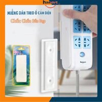 Miếng Dán Tường Treo Ổ Cắm Điện Treo Wifi Móc Treo Đa Năng Tiện Lợi  - Thanh Dán Treo Ổ Cắm