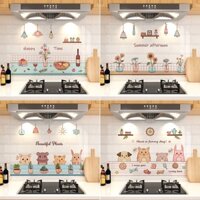 Miếng Dán Tường Trong Suốt Chống Dầu Chống Nước Chịu Nhiệt Độ Cao Cho Nhà Bếp