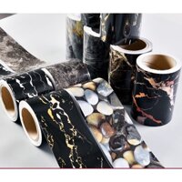 Miếng dán tường ván chân đế tự dính Đường truyền gạch Nhãn dán trang trí Trang trí ngang không thấm nước Ván chân đế