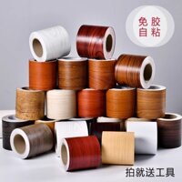 Miếng dán viền khung cửa, miếng dán gỗ giả, dán lên khung cửa cũ, dải trang trí cải tạo, dải viền cửa dày tự dính STV7