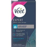 Miếng dán Wax Lông Vùng kín, bikini Easy- Gel Bikini Wax Strips Veet (Full hộp và tách lẻ)date2026